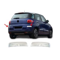 Накладка на углы бампера для 500L 2018-2025 (2 шт, нерж.) для Fiat 500/500L