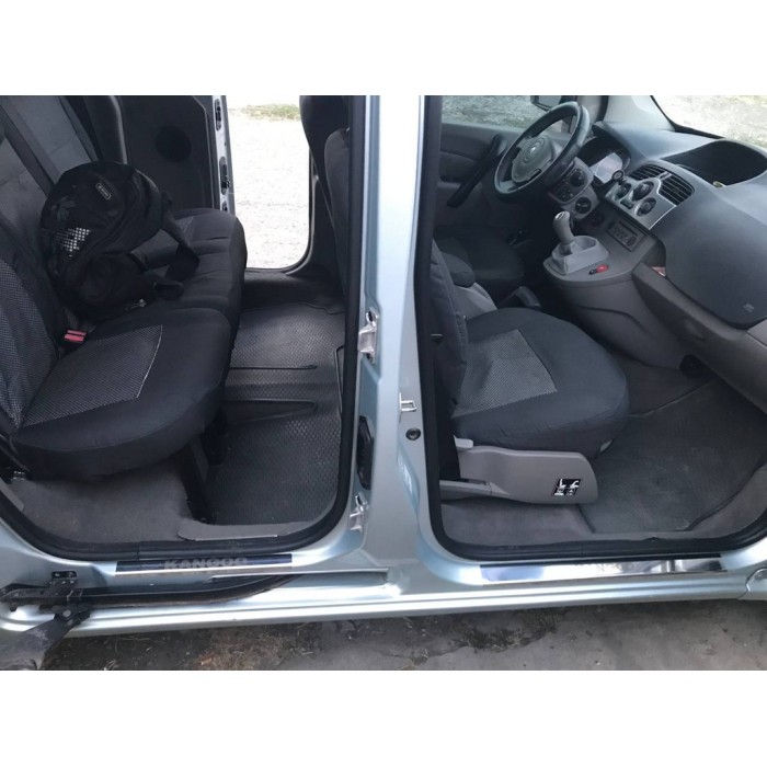 Накладки на пороги Carmos V1 (4шт, нерж.) для Renault Kangoo 2008-2020 рр