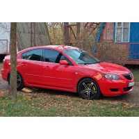 Окантовка окон (4 шт, нерж) Седан для Mazda 3 2003-2009 гг