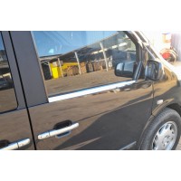 Окантовка скла (2 шт, нерж) для Mercedes Vito W638 1996-2003 рр