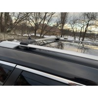 Перемычки на рейлинги под ключ WingBar (2 шт) Серый для Nissan X-trail T32/Rogue 2014-2021 гг