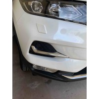 Накладки на противотуманки (2017-2025, нерж) Carmos - Турецька сталь для Nissan Qashqai рр