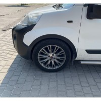 Накладки на арки (4 шт, чорні) 2 двері, металеві для Peugeot Bipper