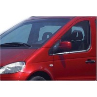 Нижние молдинги стекол (2 шт, нерж.) для Mercedes Vaneo W414