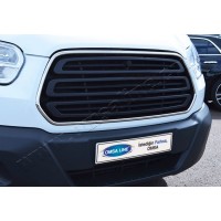 Обводка решетки (2014-2018, 2 шт, нерж) Carmos - Турецкая сталь для Ford Transit 2014- гг