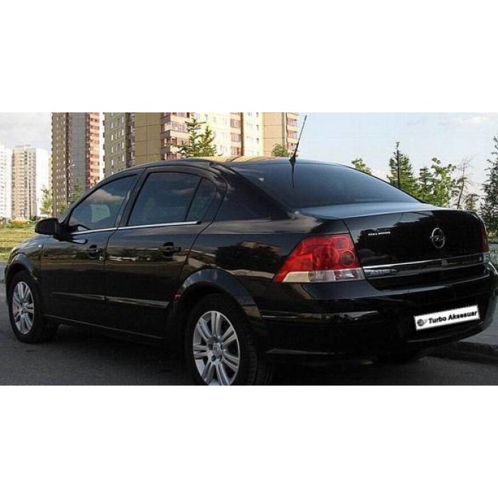 Зовнішня окантовка стекол (нерж) SW, Carmos - Турецька сталь для Opel Astra H 2004-2013 рр