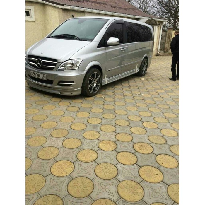 Накладка на бампер BRB V1 (під фарбування) 2004-2010 рік для Mercedes Vito W639 рр