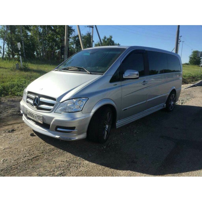 Накладка на бампер BRB V1 (під фарбування) 2004-2010 рік для Mercedes Vito W639 рр