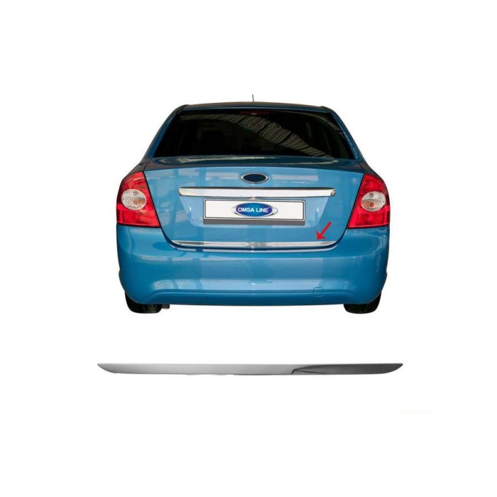 Кромка багажника (Sedan, нерж.) для Ford Focus II 2008-2011 гг