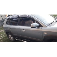 Накладки на ручки (4 шт, нерж) для Hyundai Tucson JM 2004- гг