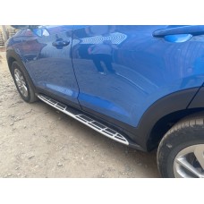 Бокові пороги Оригінальний дизайн V1 (2шт) для Hyundai Tucson TL 2016-2021рр