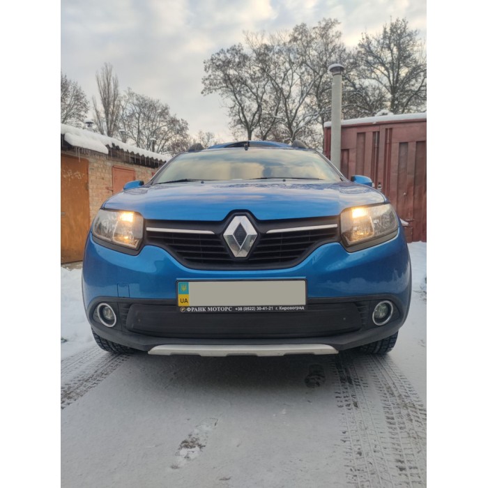 Зимова нижня накладка на решітку (2013-2015) Матова для Renault Logan II рр