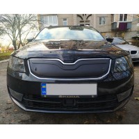 Зимняя накладка на решетку (2013-2017) Матовая для Skoda Octavia III A7