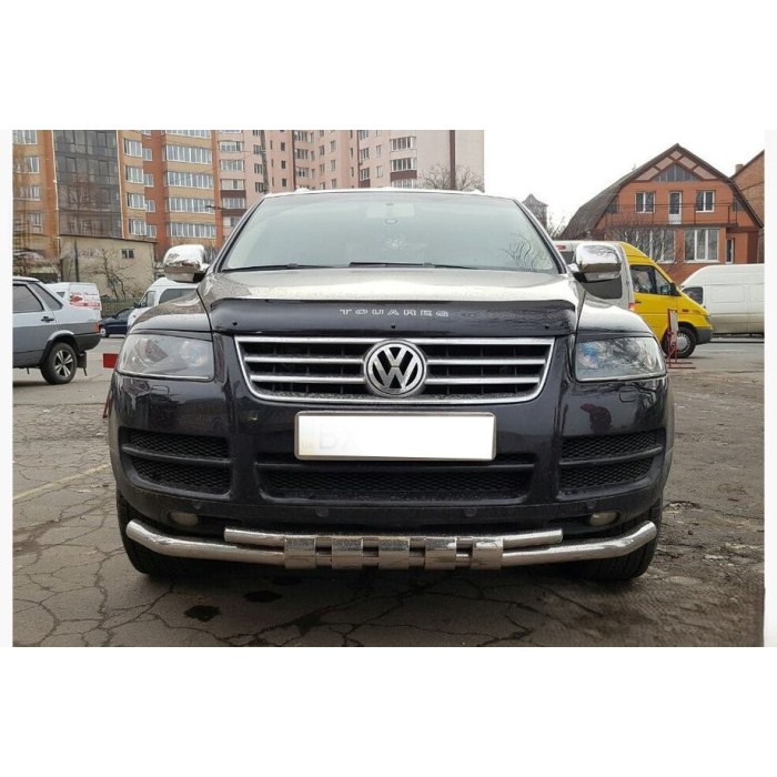 Кенгурятник ST015 (нерж) для Volkswagen Touareg 2002-2010 гг