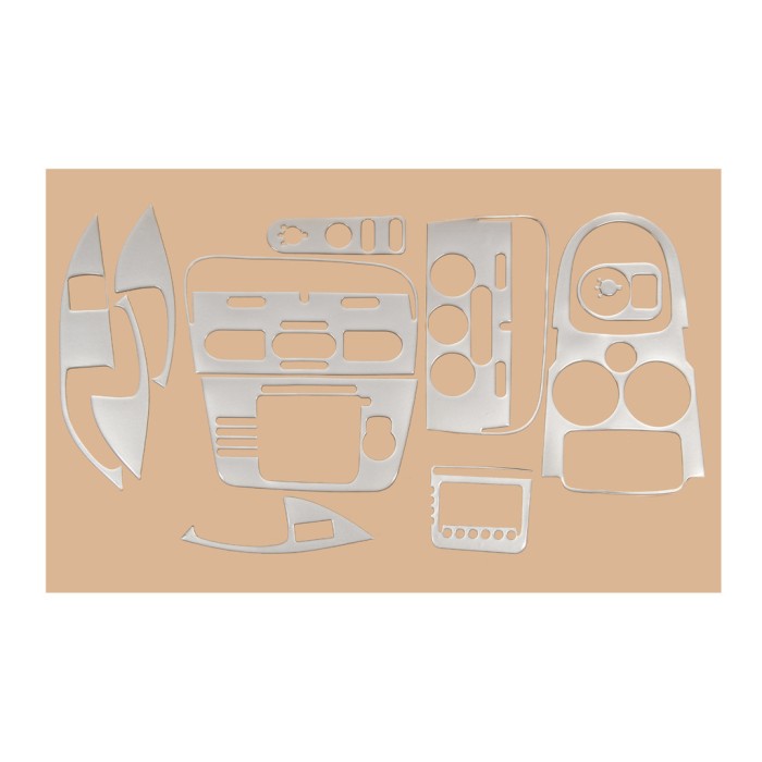 Накладки на панель (Великий комплект) Карбон для Seat Altea 2004-2015 рр