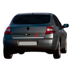 Кромка багажника (нерж.) SD, OmsaLine - Итальянская нержавейка для Renault Megane II 2004-2009 гг