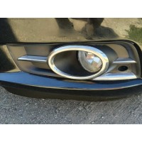 Окантовка противотуманок (2 шт., нерж.) OmsaLine - Італійська нержавійка для Chevrolet Cruze 2009-2015 рр