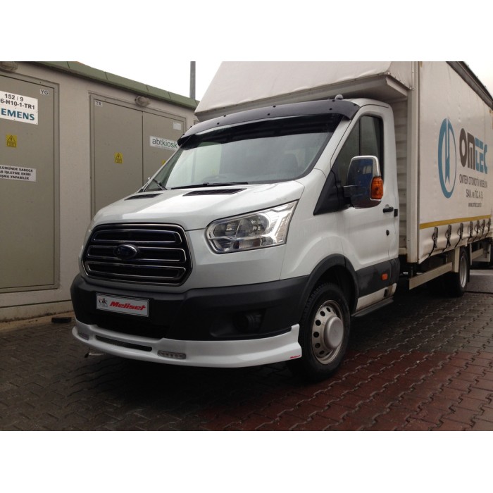 Накладка на передній бампер Ince (2014-2019, під фарбування) для Ford Transit 2014- рр