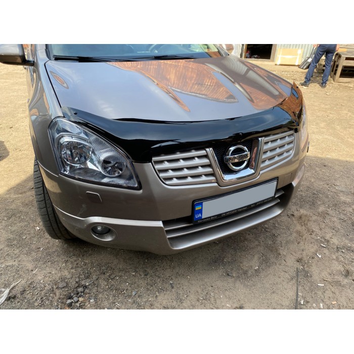 Дефлектор капота (EuroCap) для Nissan Qashqai 2007-2010 гг