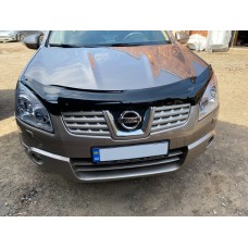 Дефлектор капота (EuroCap) для Nissan Qashqai 2007-2010 гг