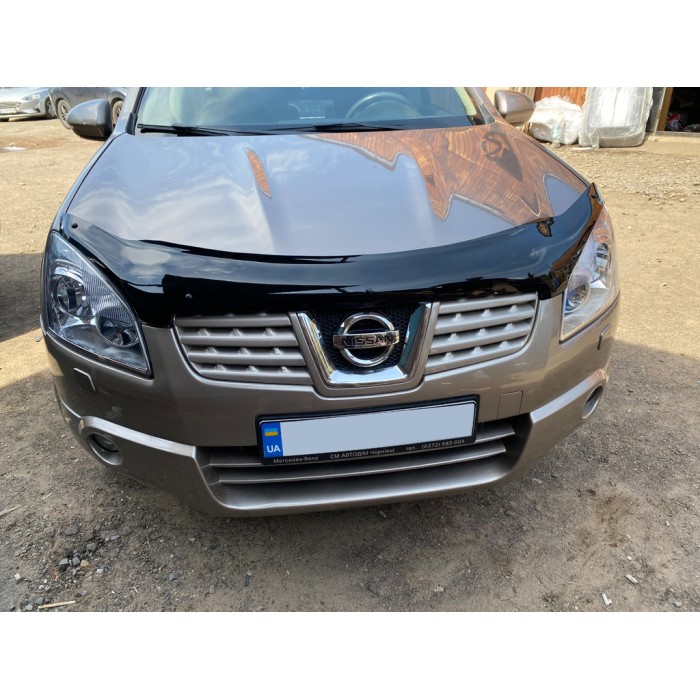 Дефлектор капота (EuroCap) для Nissan Qashqai 2007-2010 гг