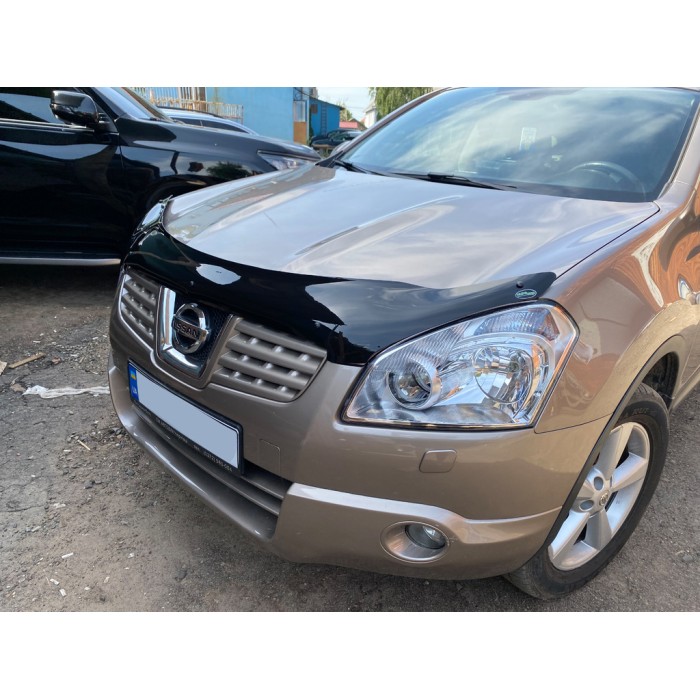 Дефлектор капота (EuroCap) для Nissan Qashqai 2007-2010 гг