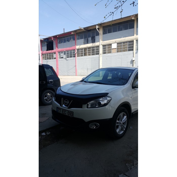 Дефлектор капота (EuroCap) для Nissan Qashqai 2010-2014 гг