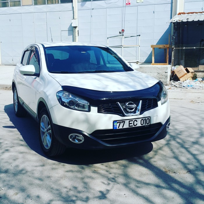 Дефлектор капота (EuroCap) для Nissan Qashqai 2010-2014 гг