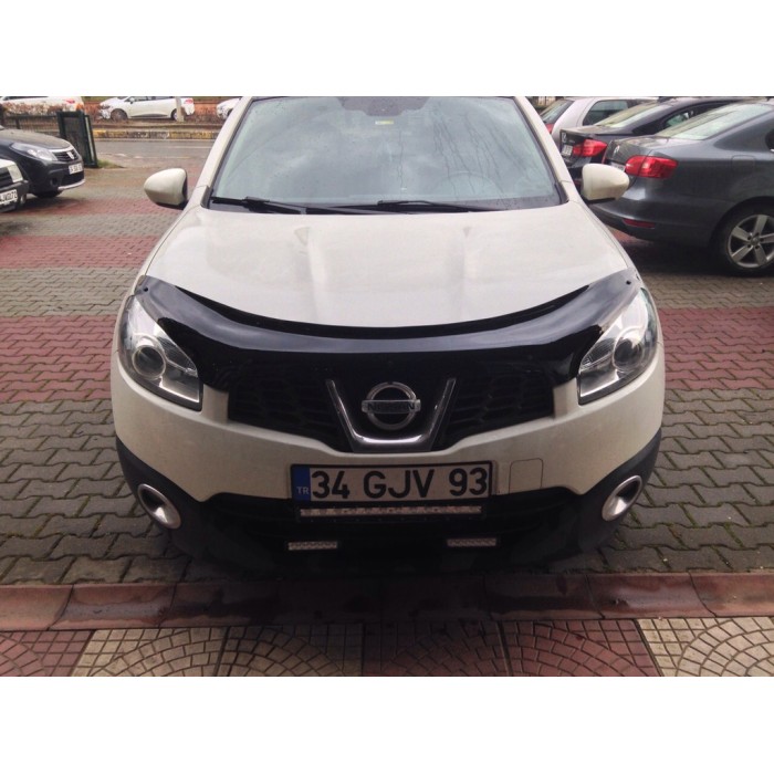 Дефлектор капота (EuroCap) для Nissan Qashqai 2010-2014 гг