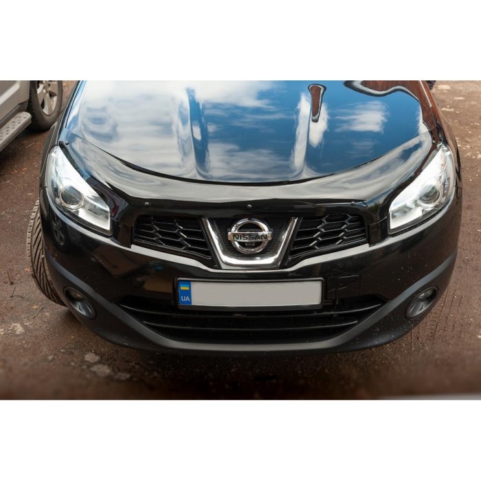 Дефлектор капота (EuroCap) для Nissan Qashqai 2010-2014 гг