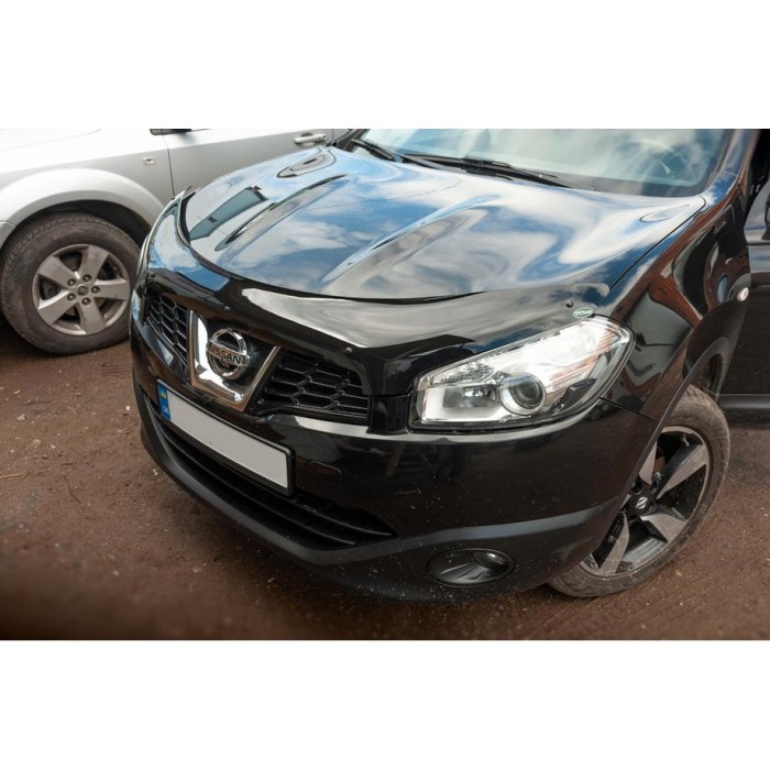 Дефлектор капота (EuroCap) для Nissan Qashqai 2010-2014 гг