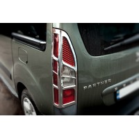 Накладка на стопы Угловые (2 шт, пласт) для Citroen Berlingo 2008-2018 гг