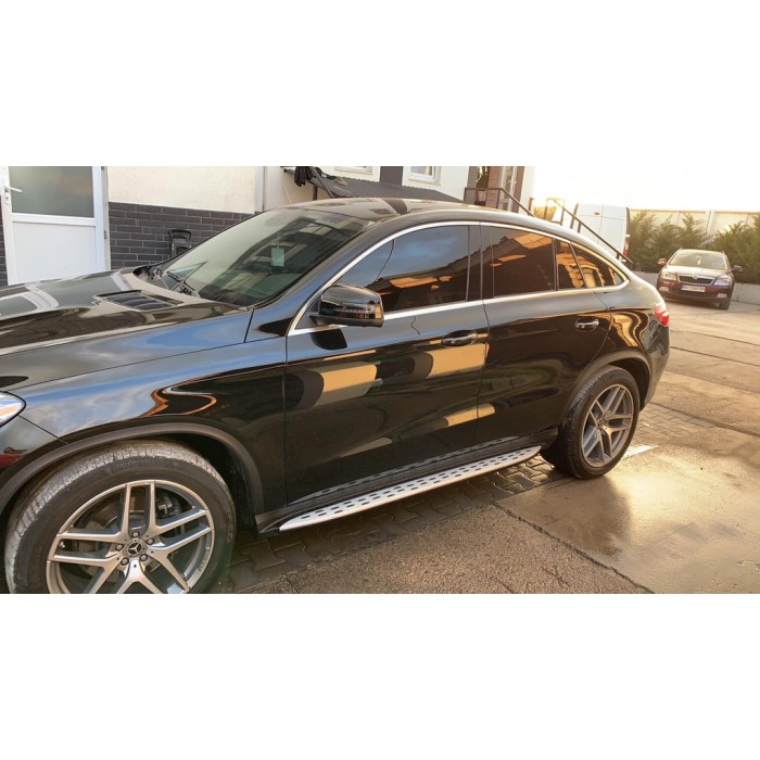 Бокові пороги (OEM) для Mercedes GLE coupe C292 2015-2019 рр