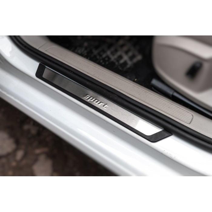 Накладки на пороги Flexill Sport (4шт, нерж) для Volkswagen Golf 7/E-Golf