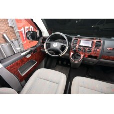 Накладки на панель Титан для Volkswagen T5 Caravelle 2004-2010 гг