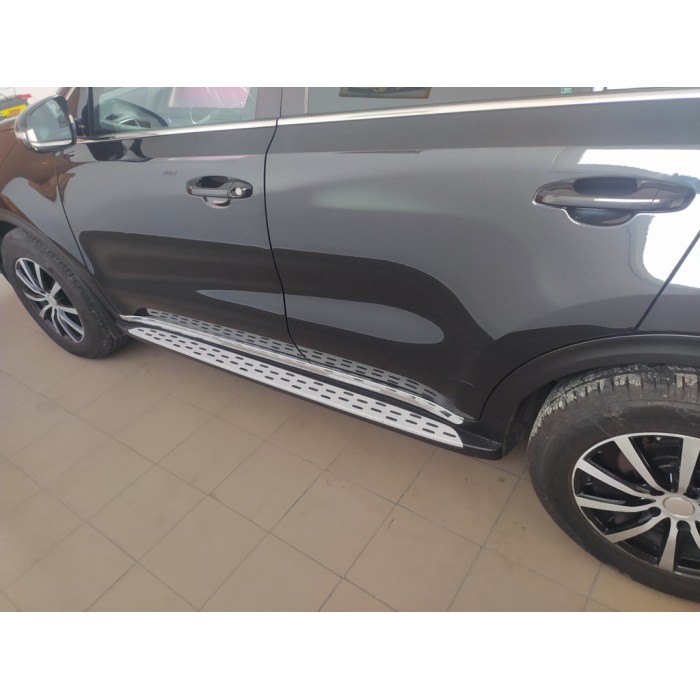 Бокові пороги V2, OEM для Kia Sportage 2015-2021 рр