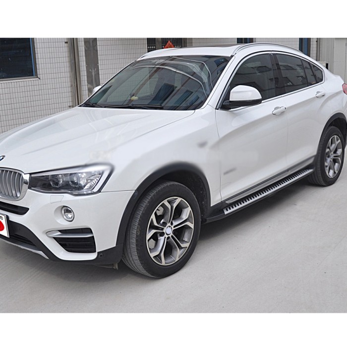 Оригінальні пороги V2 (2 шт, алюміній) для BMW X4 F-26 2014-2018 рр