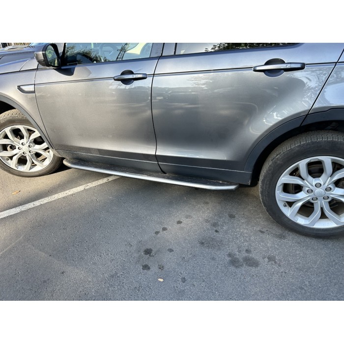 Бокові пороги OEM V1 (2 шт, алюм.) для Land Rover Discovery Sport