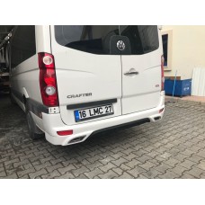 Накладка на задній бампер V2 (під фарбування) для Mercedes Sprinter W906 2006-2018 рр