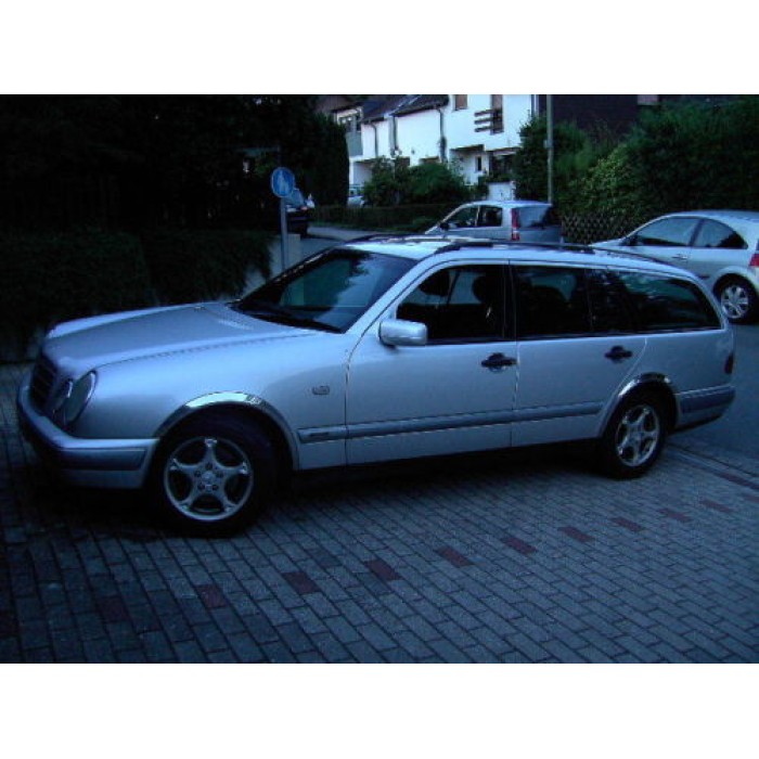 Накладки на арки (4 шт, нерж) для Mercedes E-сlass W210 1995-2002 рр