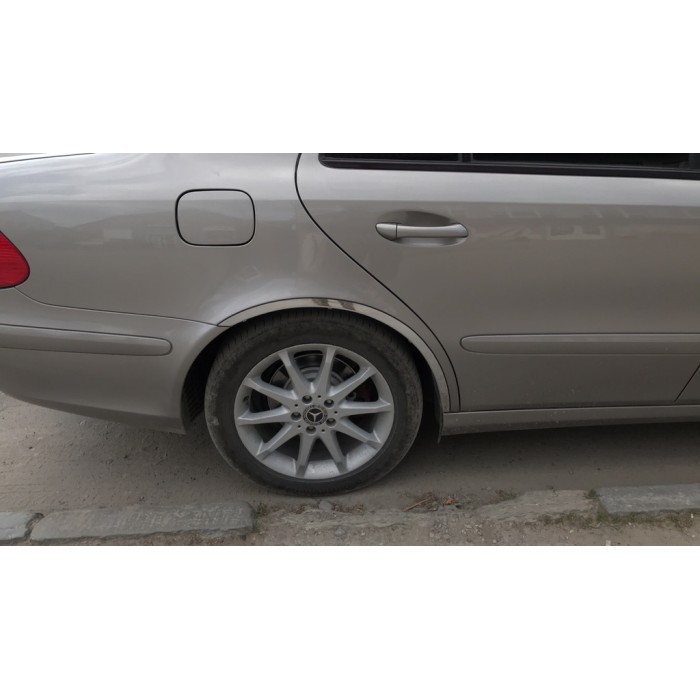 Накладки на арки (4 шт, нерж) для Mercedes E-сlass W211 2002-2009 рр