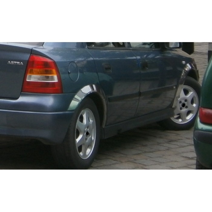 Накладки на арки (4 шт, нерж) для Opel Astra G classic 1998-2012 рр