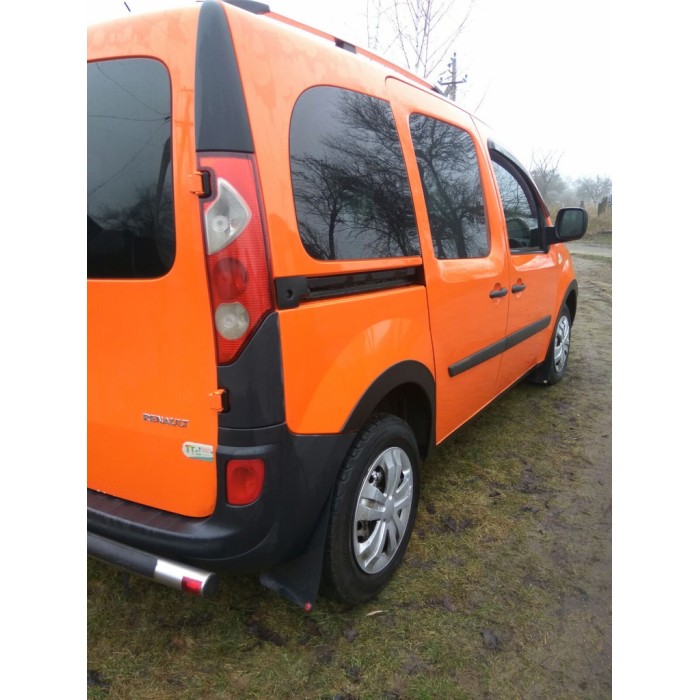 Накладки на арки (4 шт, чорні) 2012-2019, металеві для Renault Kangoo рр