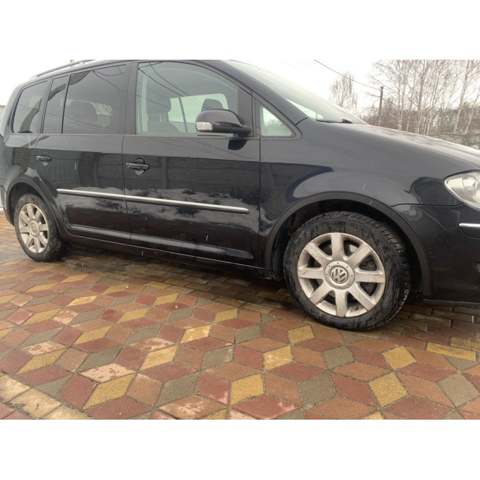 Накладки на арки (4 шт, чорні) 2006-2010, Металеві для Volkswagen Touran рр