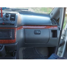 Накладки на панель (Meric, смужки) Алюміній для Mercedes Vito W639 2004-2014 рр