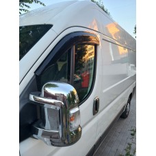 Накладки на зеркала (2 шт, пласт.) для Fiat Ducato 2006-2025 гг