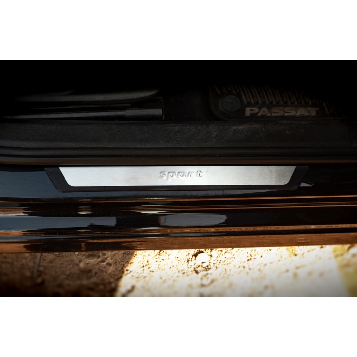 Накладки на пороги Flexill (4 шт) Exclusive для Volkswagen Passat B7 2012-2015 гг