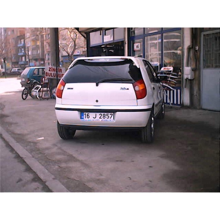 Спойлер короткий (під фарбування) для Fiat Palio 1998- рр