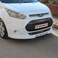 Накладка на передний бампер (под покраску) для Ford Connect 2014-2021 гг