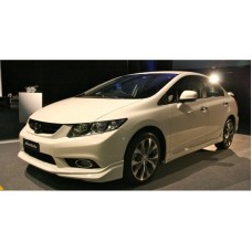 Накладка на передній бампер (під фарбування) для Honda Civic Sedan IX 2011-2016 рр